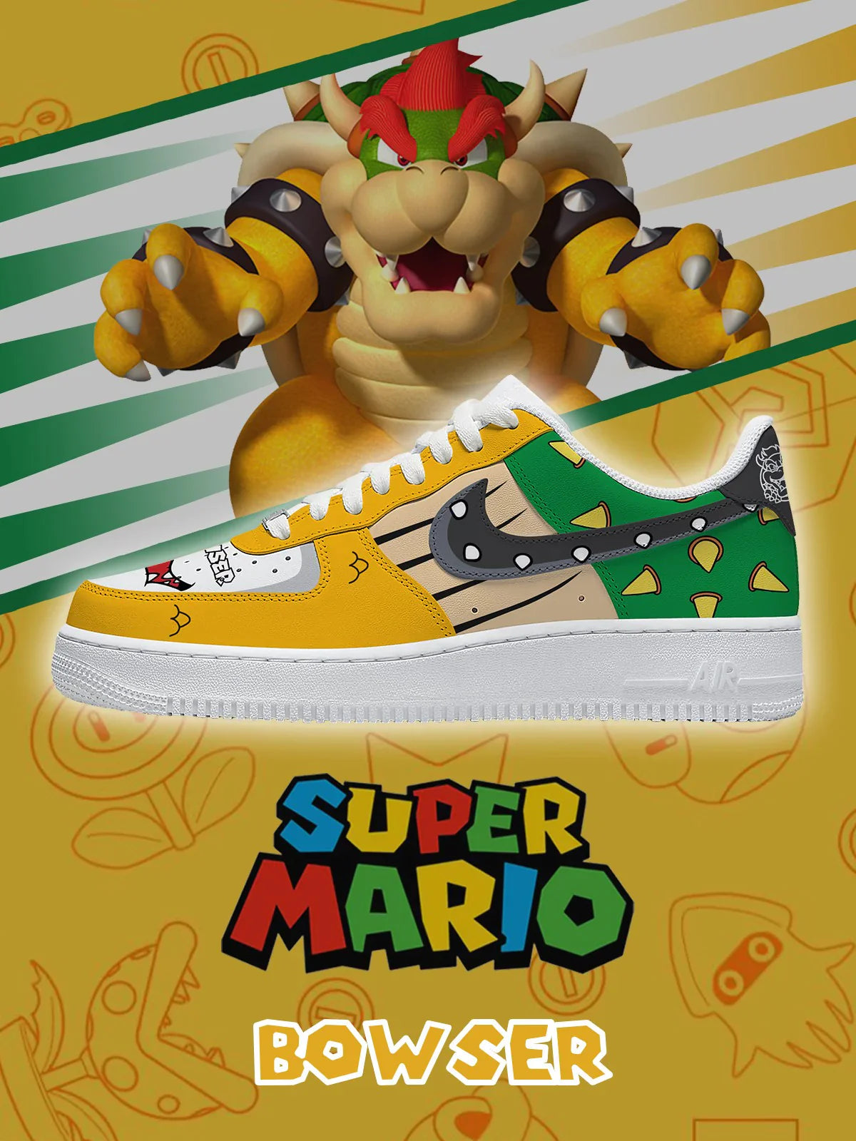 Bowser limited edition Design Shoes F1