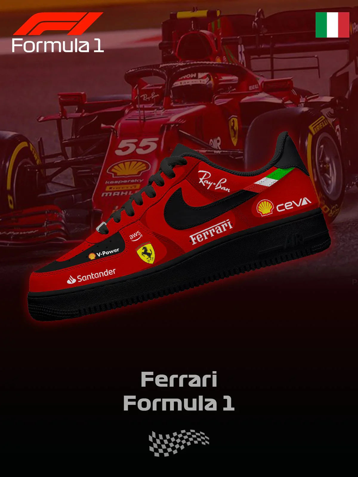 Chaussures personnalisées SFR F.1 Design F1