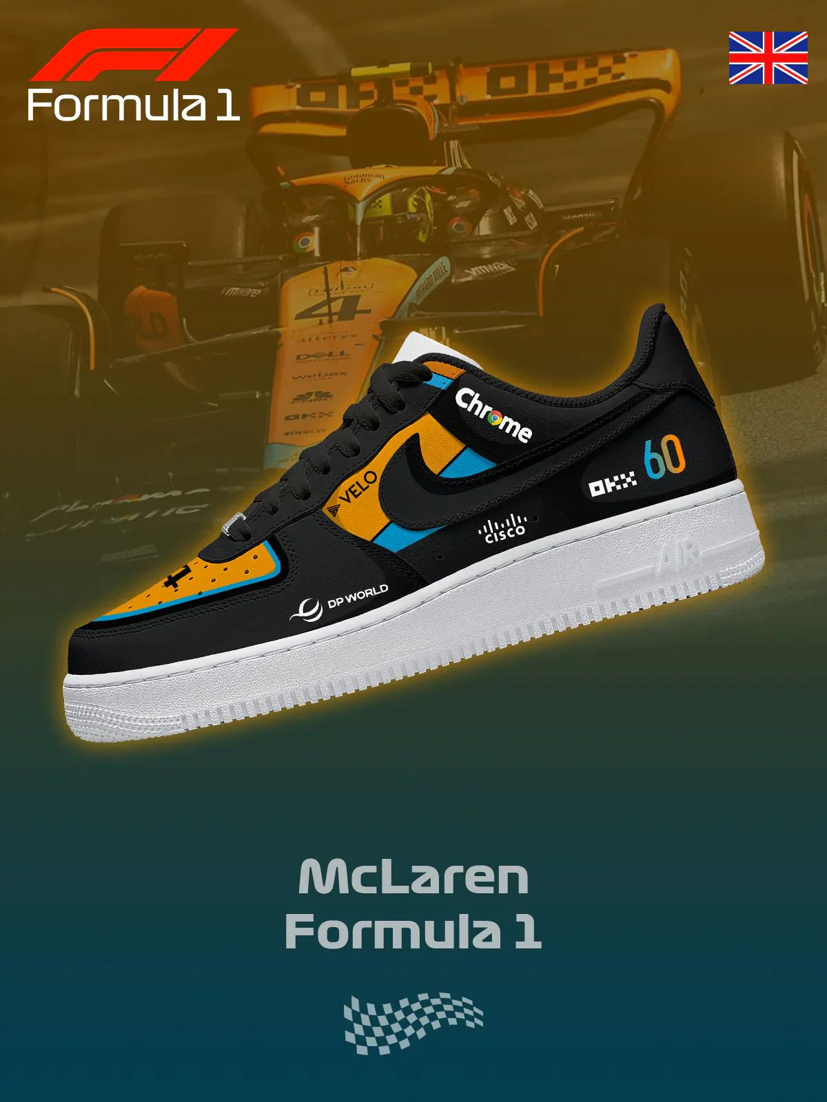 Chaussures McL F.1 personnalisées F1