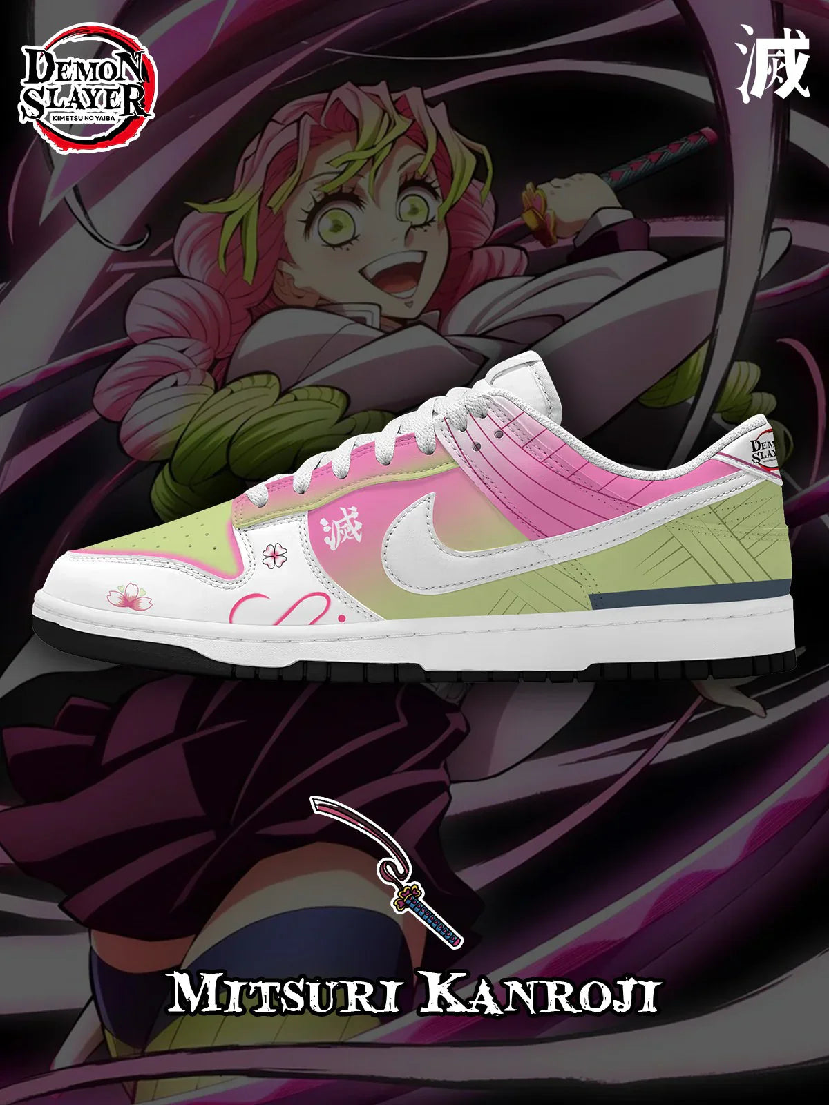 Mitsuri Kanroji Design Chaussures J1 basses