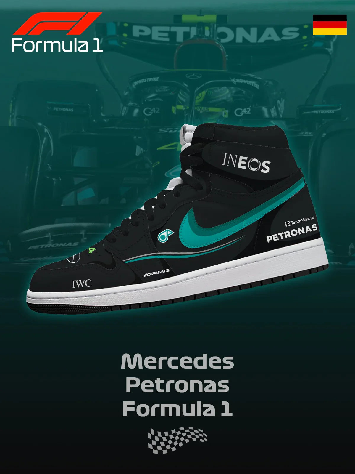 Chaussures design M Petronas F.1 J1