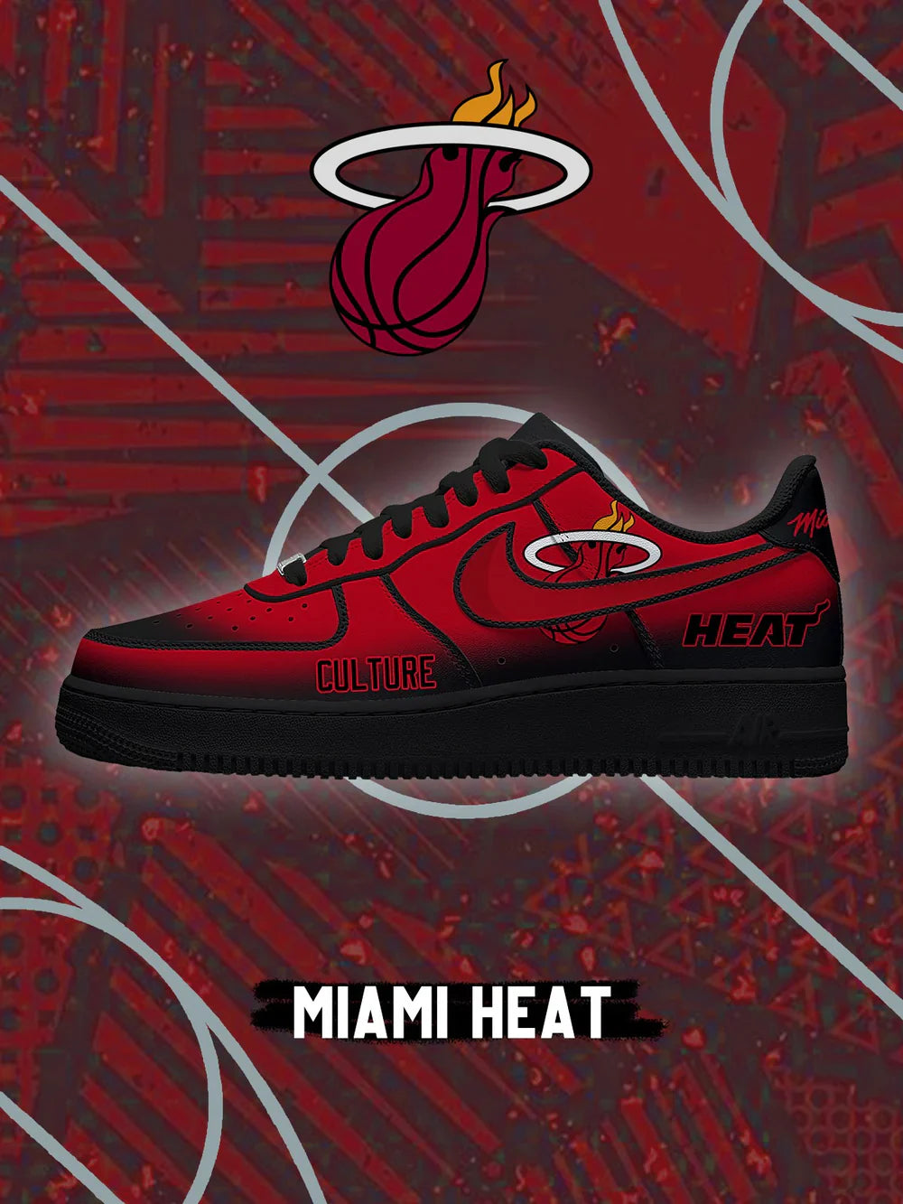 Miami Basketball limited edition Design Shoes F1