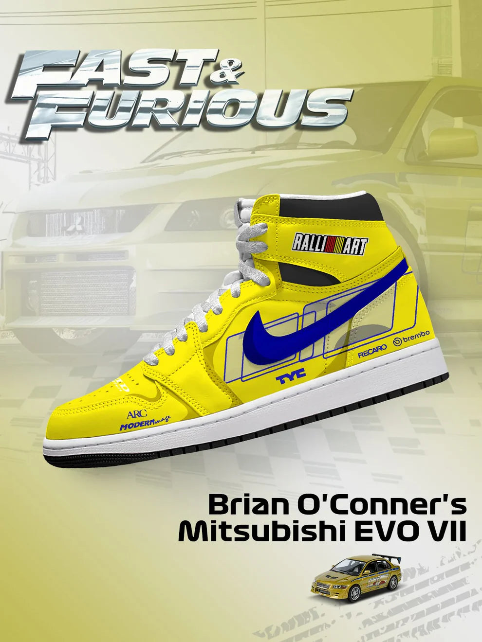 Chaussures EVO VII Design J1 de Brian O'Conner