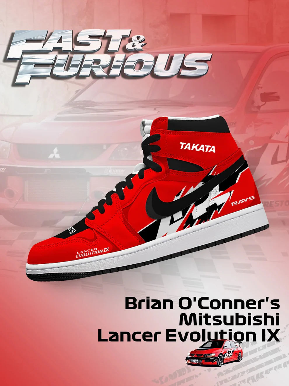 Chaussures Lancer Evolution IX Design J1 de Brian O'Conner