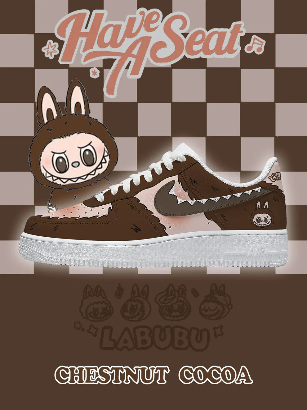Chaussures F1 design marron cacao