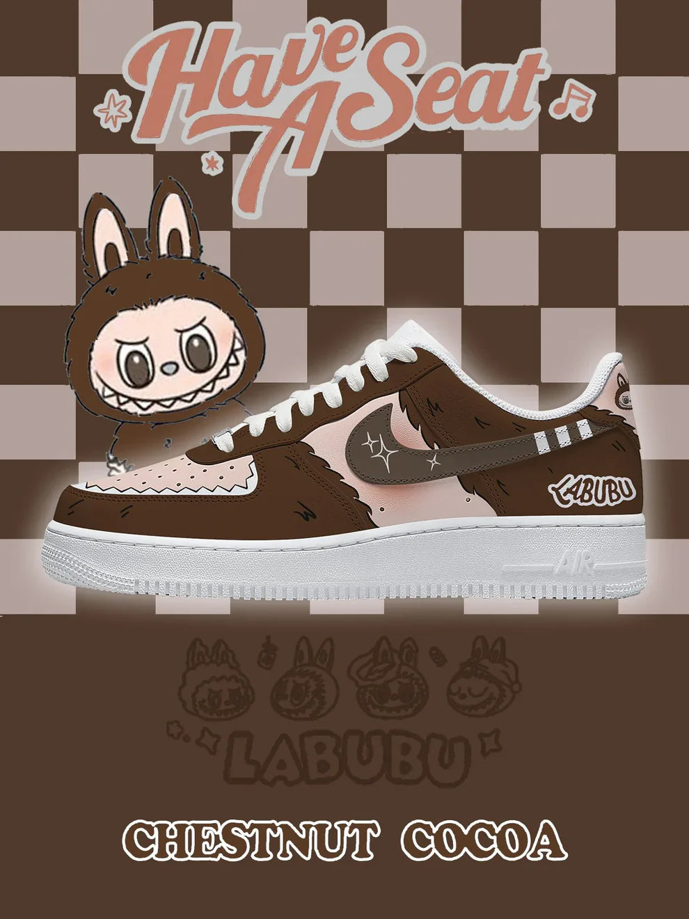 Chaussures F1 design marron cacao