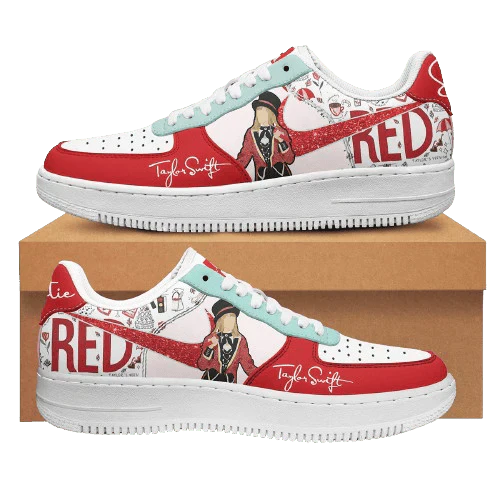 Rote Album Design Schuhe F1