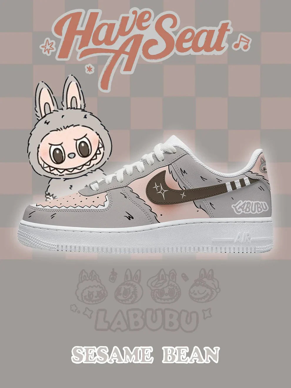 Chaussures F1 à motif de haricots sésame