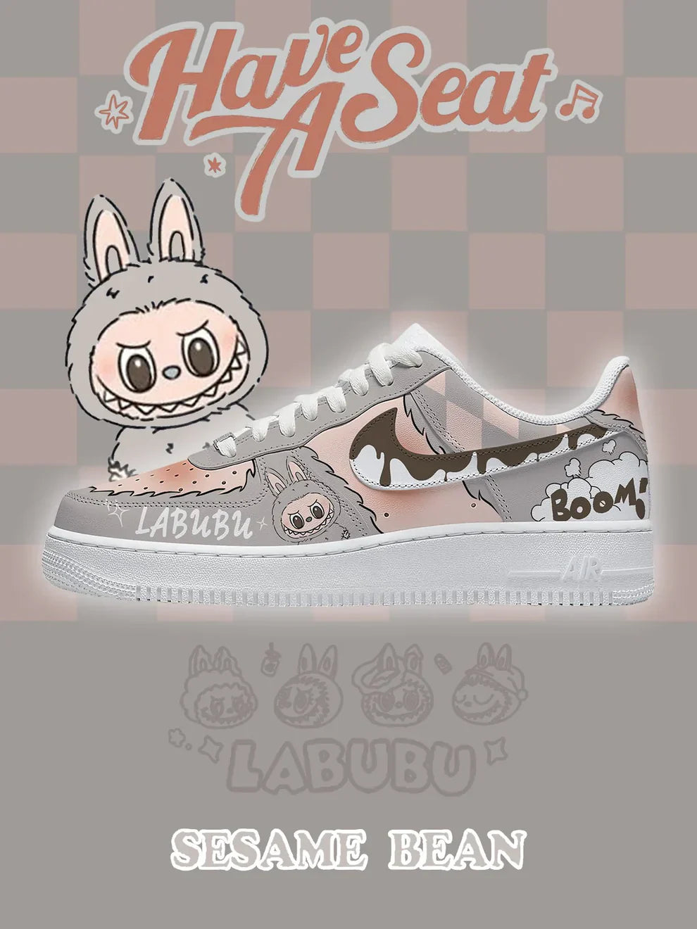 Chaussures F1 à motif de haricots sésame