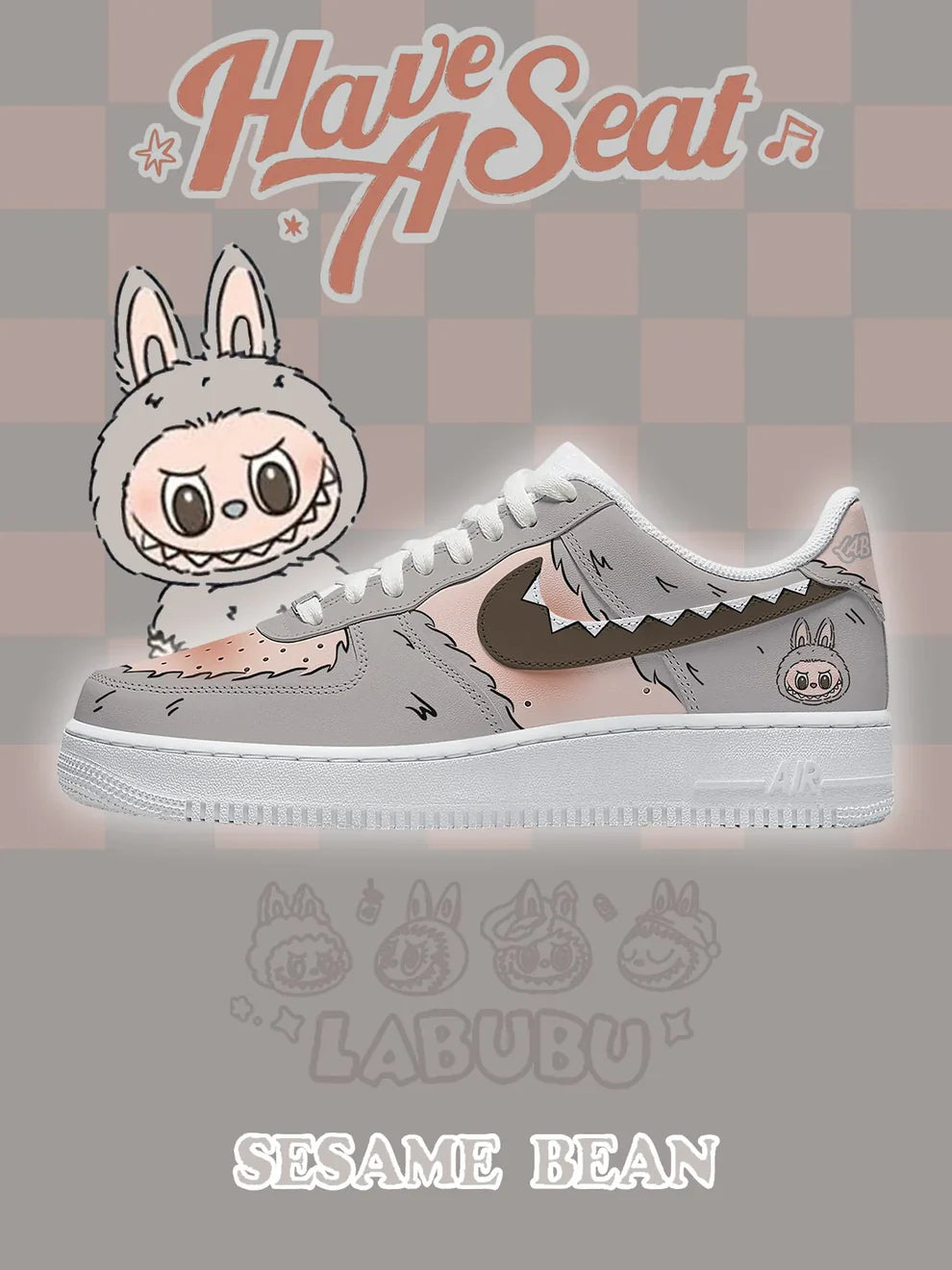 Chaussures F1 à motif de haricots sésame