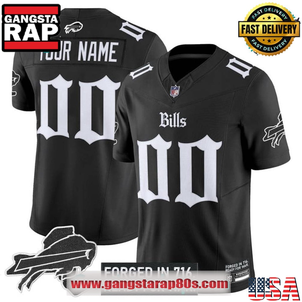 Buffalo Bills ‘Gothic Cold Front Edition’ Limited Edition Custom Football Jersey