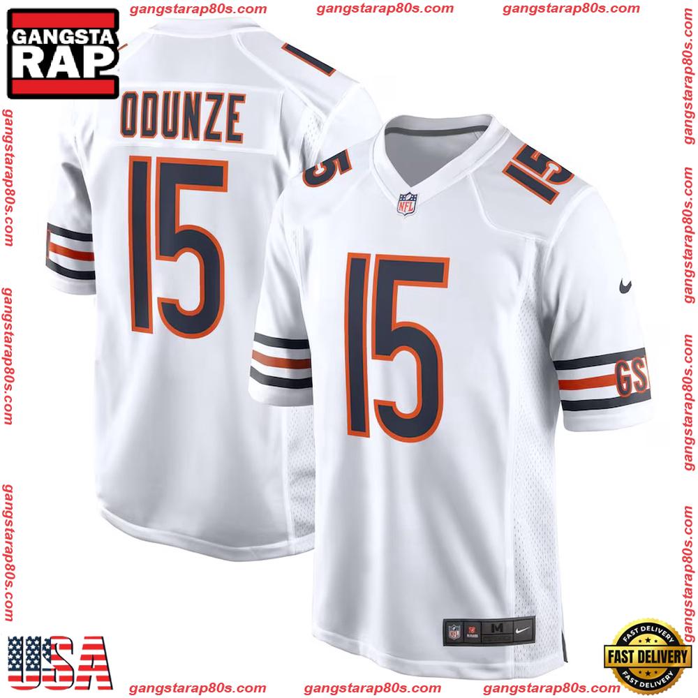 Rome Odunze White Chicago Bears Game Football Jersey Shirt