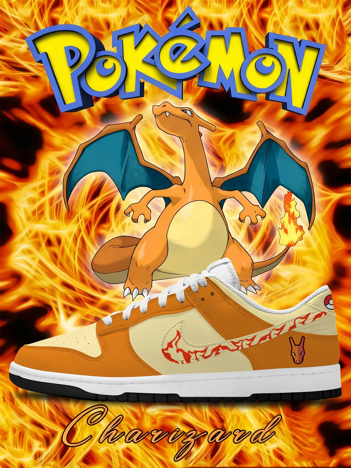 Charizard Design Shoes DK