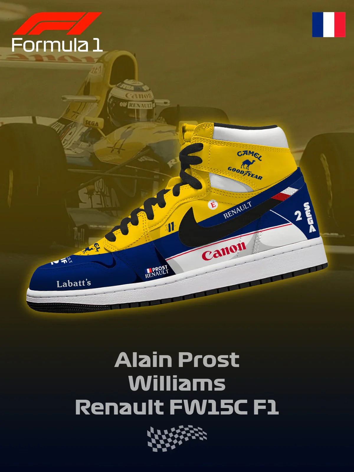 Chaussures Prost Williams FW15C F.1 Design J1