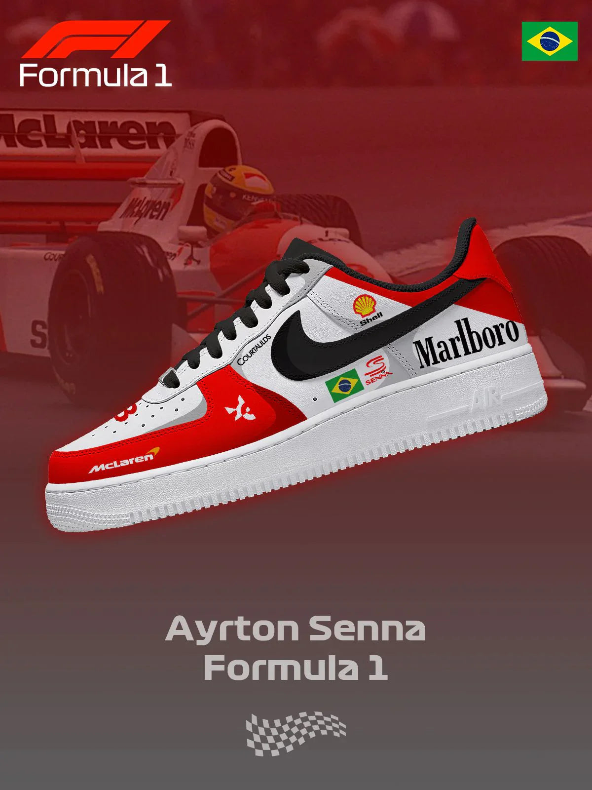 Personnalisez vos chaussures Senna F.1 Design F1