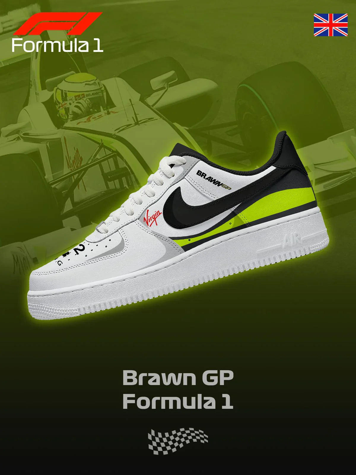 Chaussures de conception personnalisées BGP F.1 F1