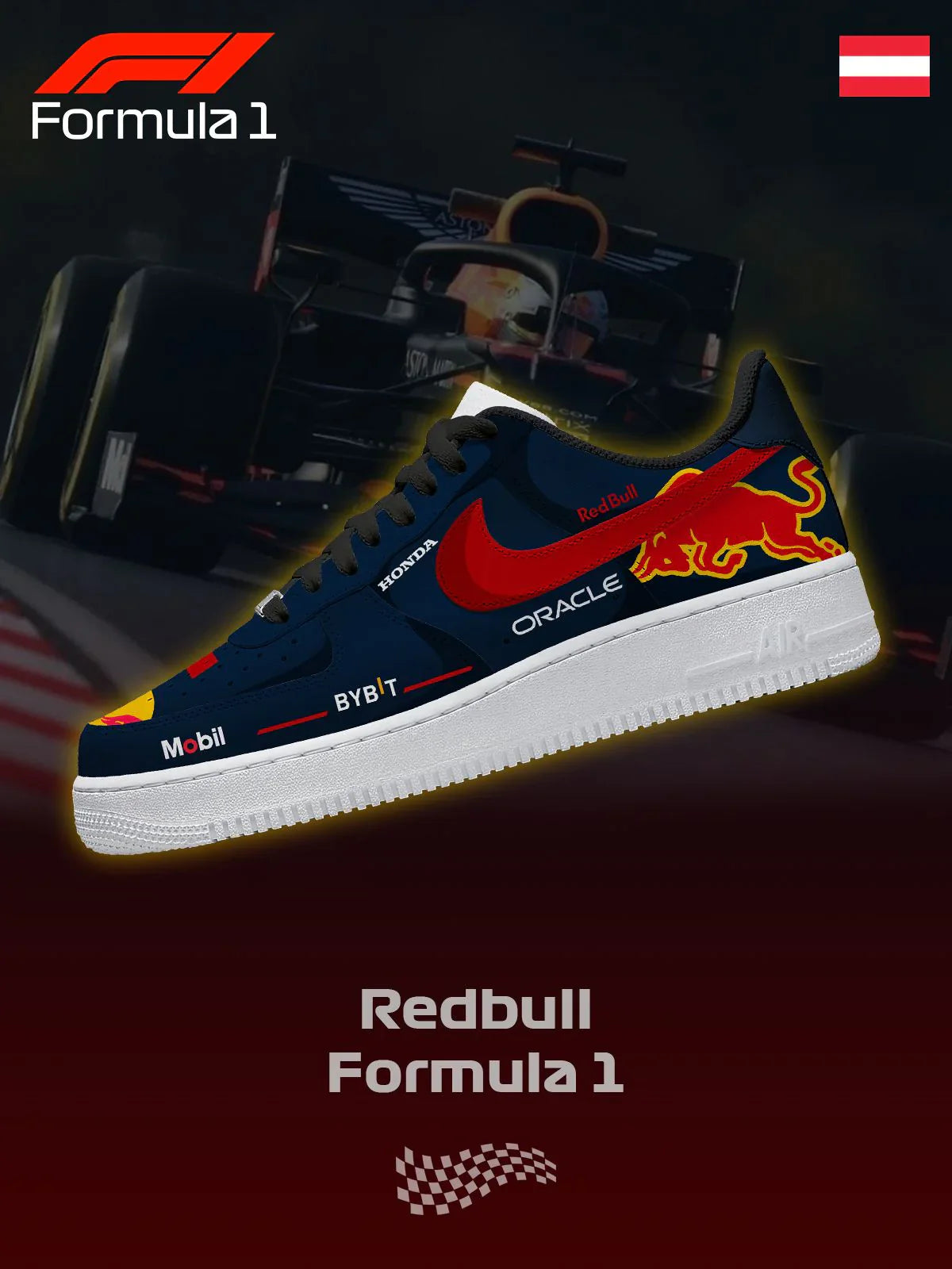 Chaussures RB F.1 imprimées sur mesure F1