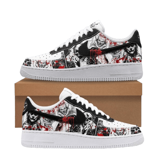 Chaussures F1 du club de films d'horreur au design d'Halloween