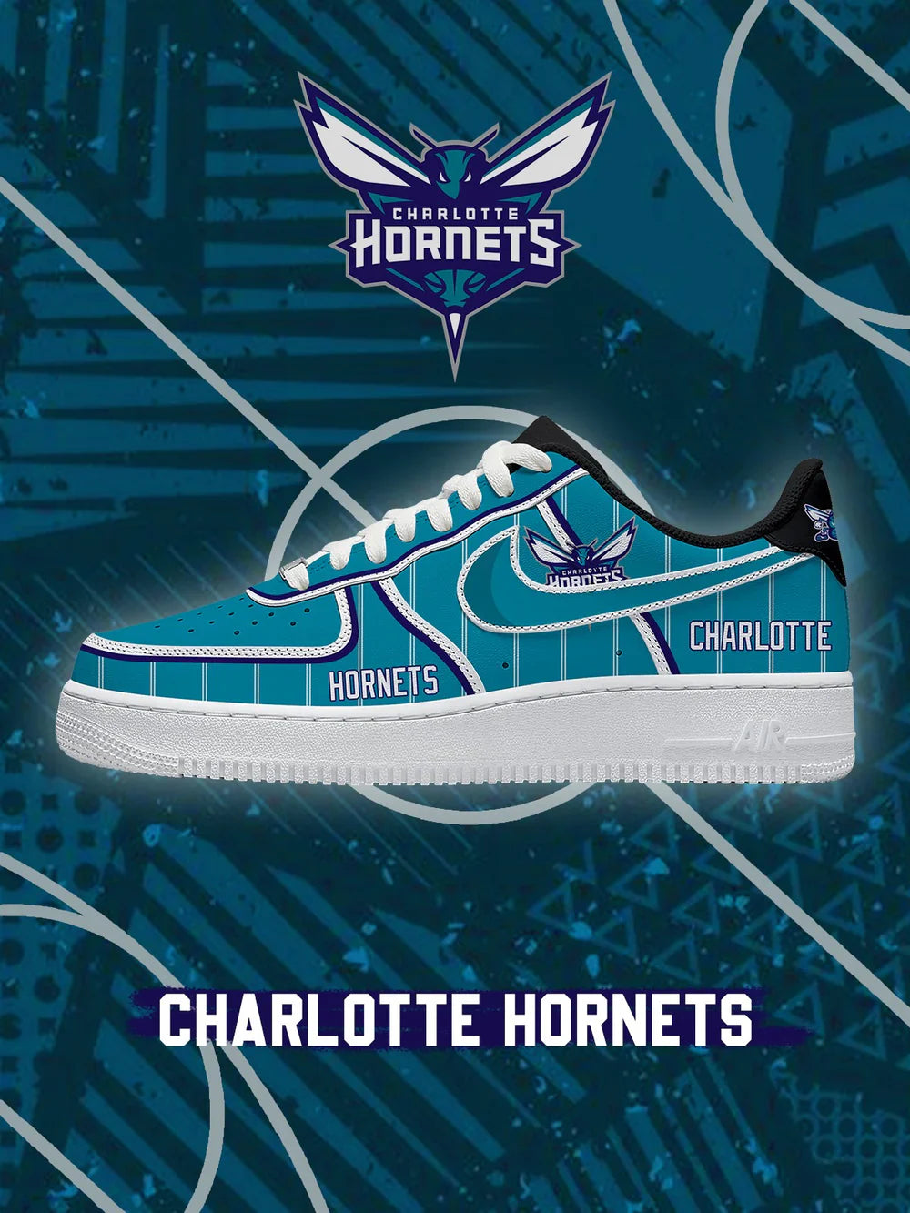 Charlotte Basketball limited edition Design Shoes F1