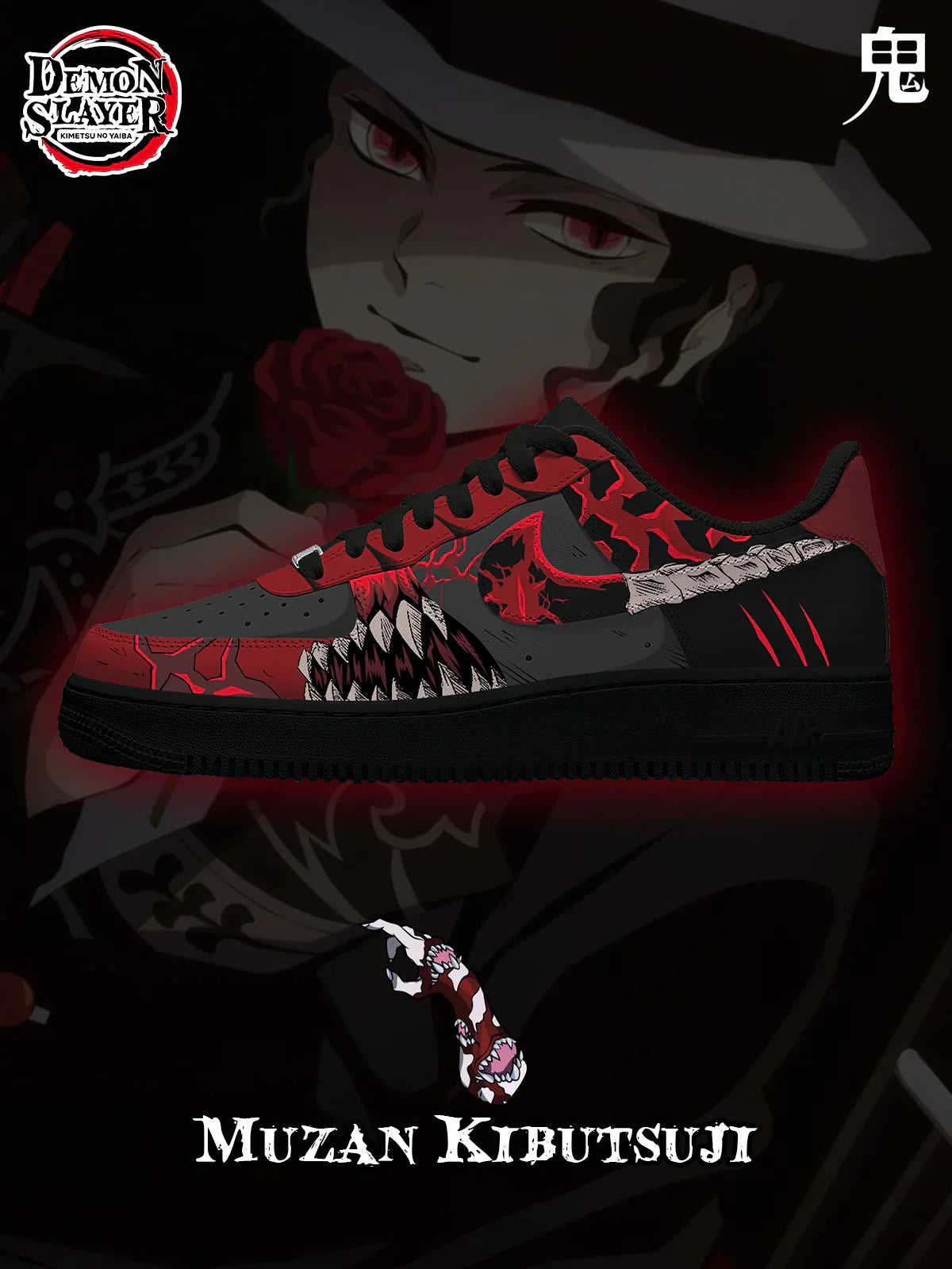 Muzan Kibutsuji Design Chaussures F1