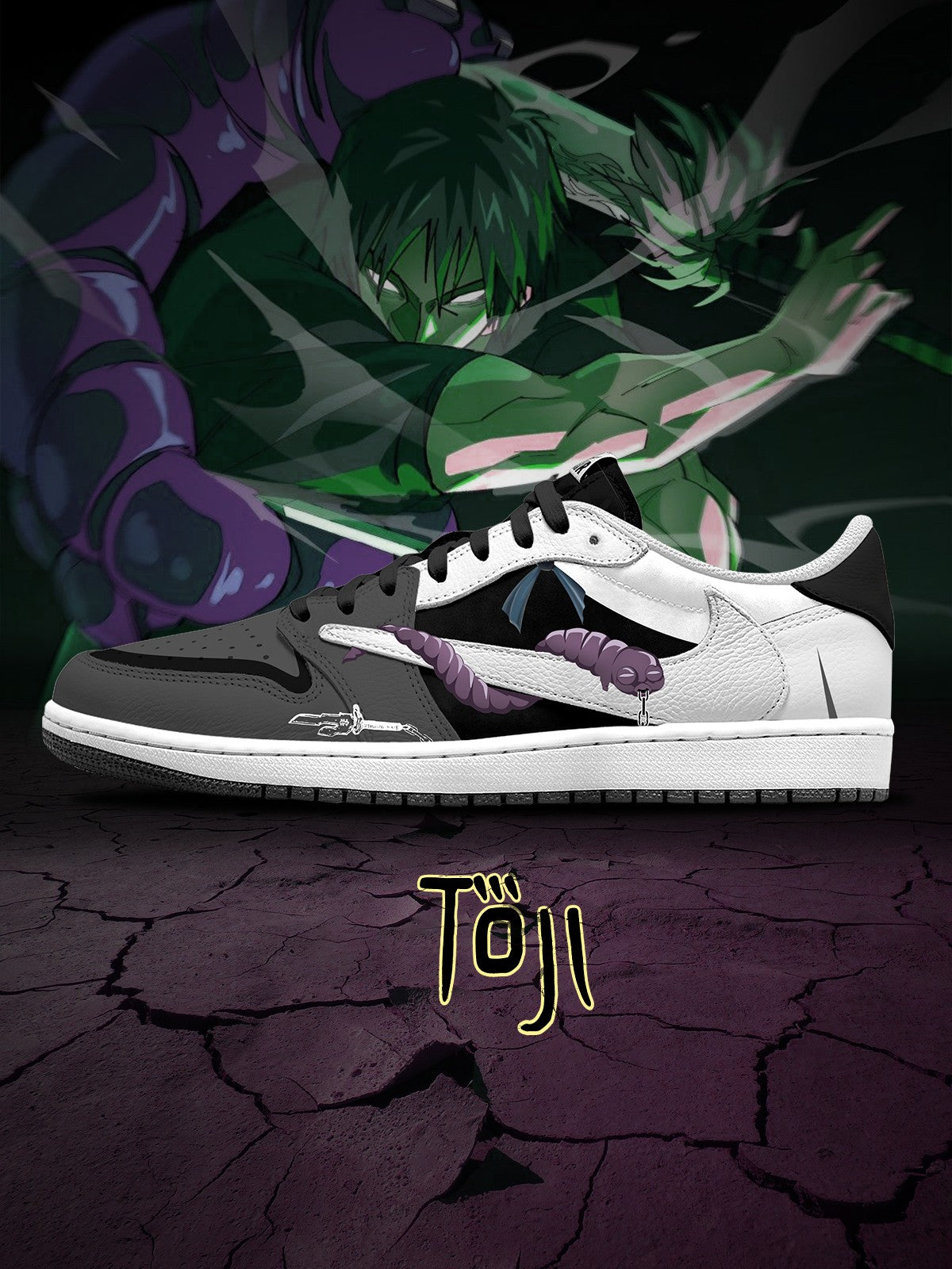 Toji Fushiguro V.1 Custom TS Low Sneakers
