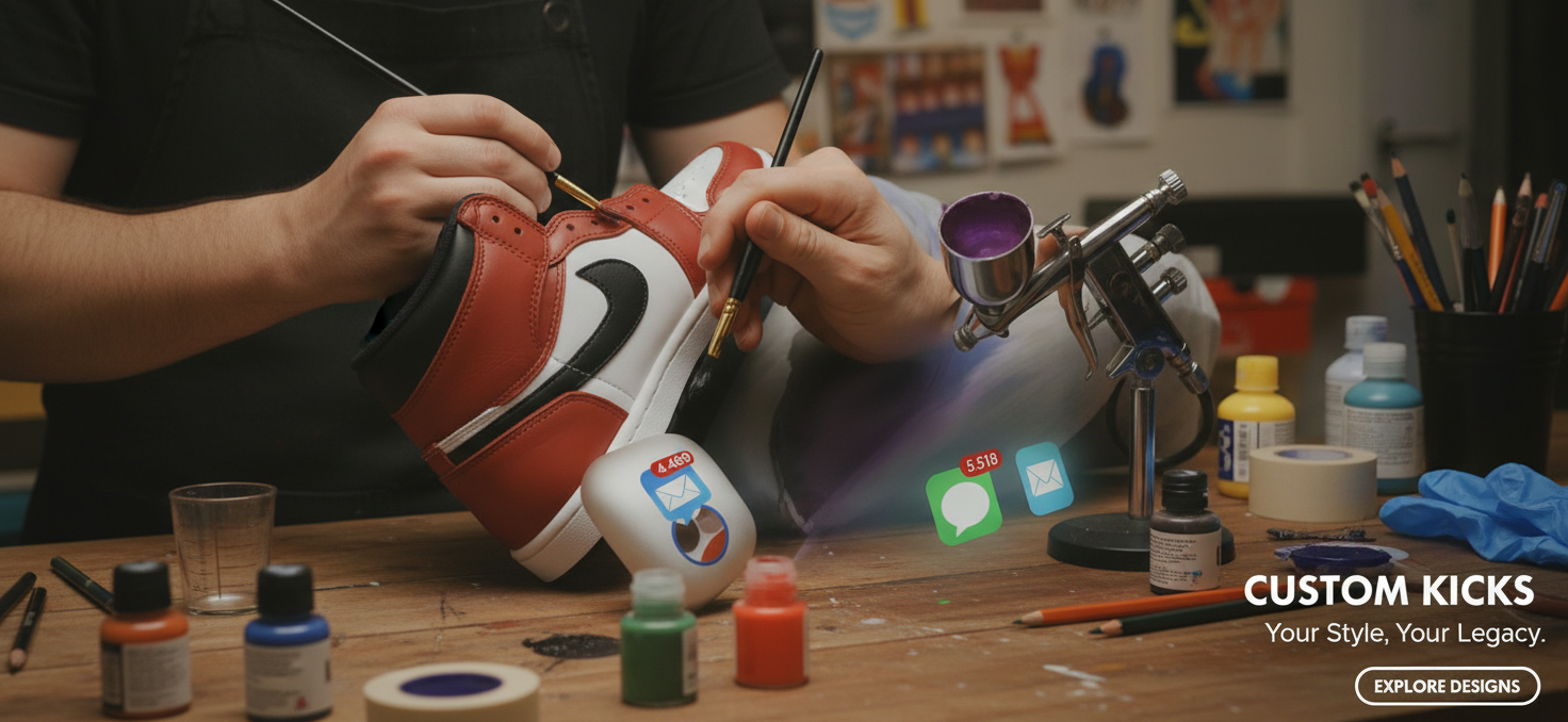 定制球鞋网站横幅