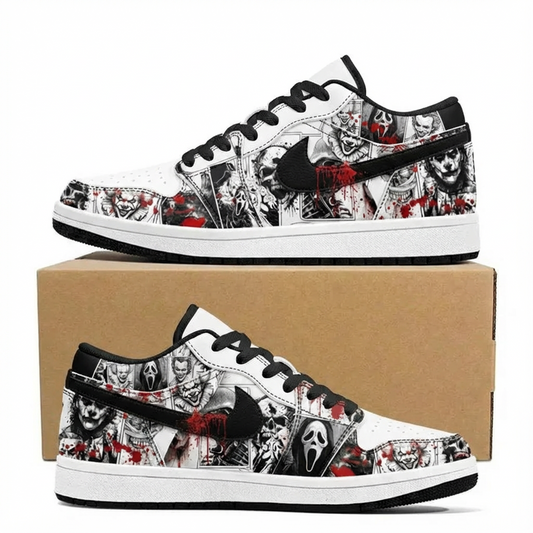 Horror Movies Club (Adult and kids size available) Limited Edition Design Shoes J1 Low