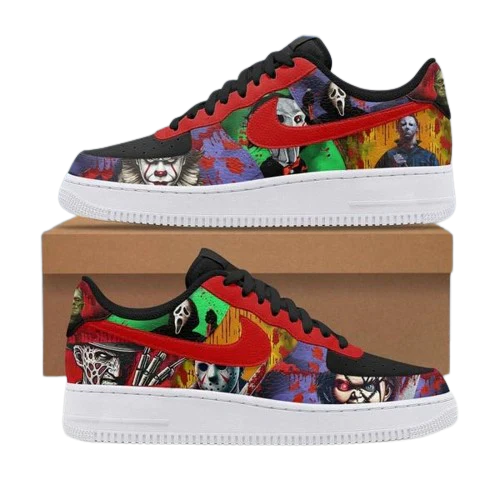 Horror Movies Club In Halloween Design Shoes F1