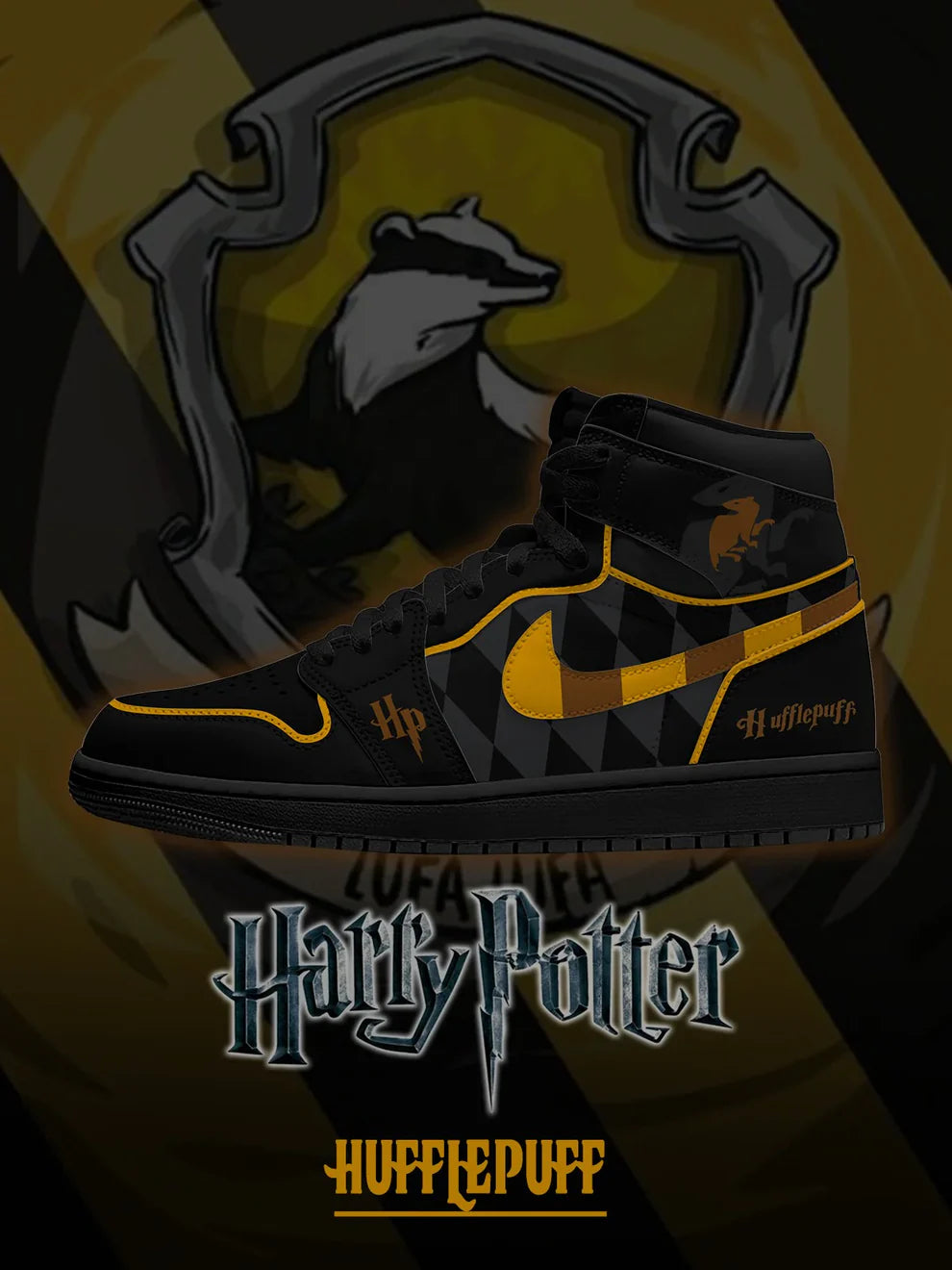 Hufflepuff Limited Edition Design Shoes J1