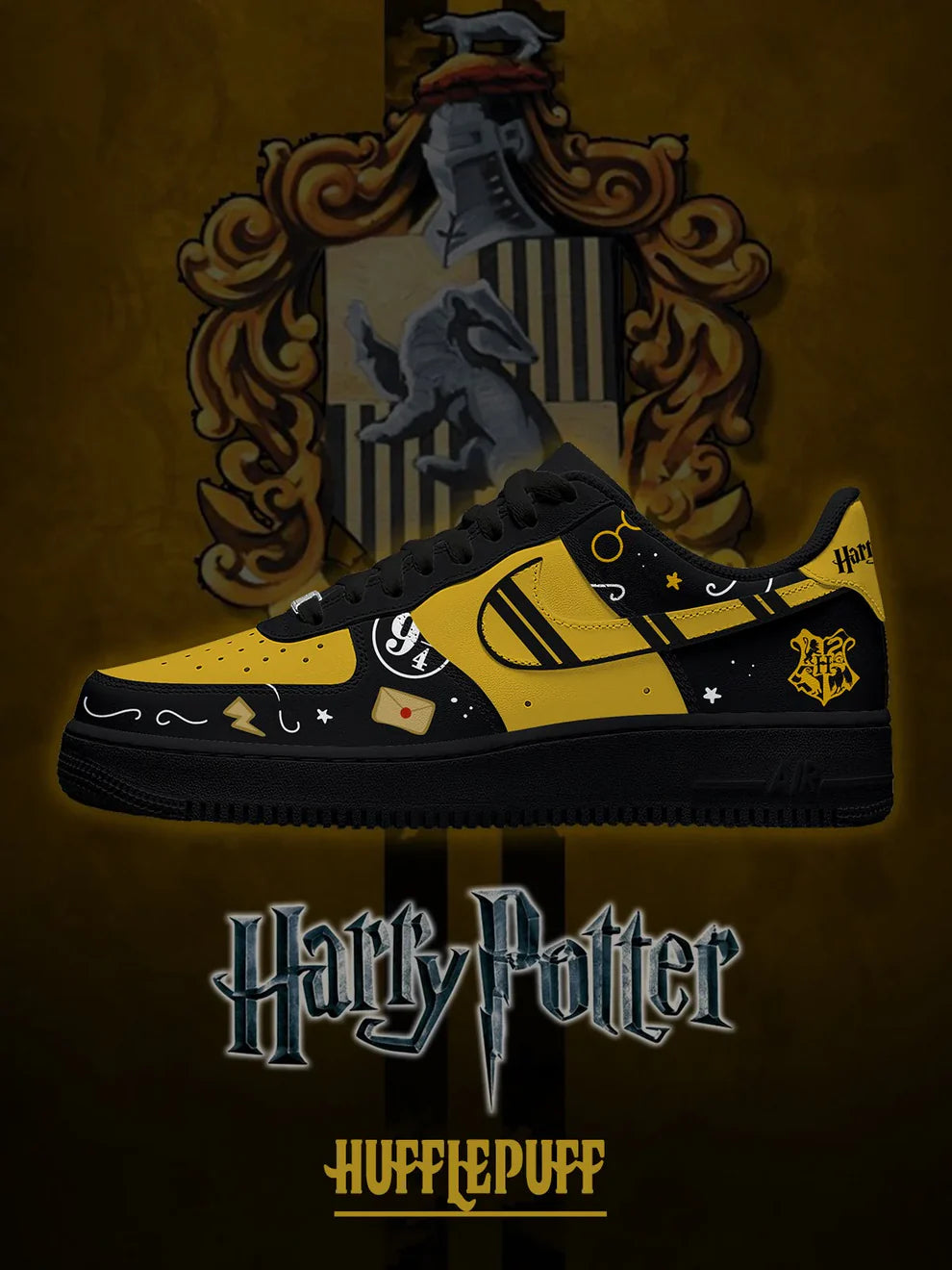 Hufflepuff limited edition Design Shoes F1