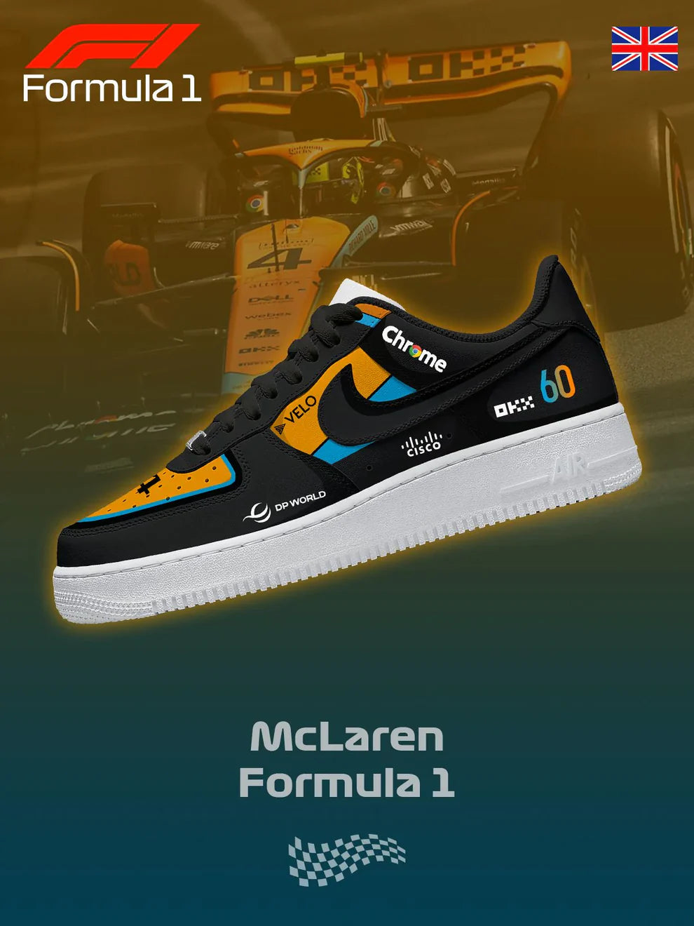 Personalized McL F.1 Design Shoes F1