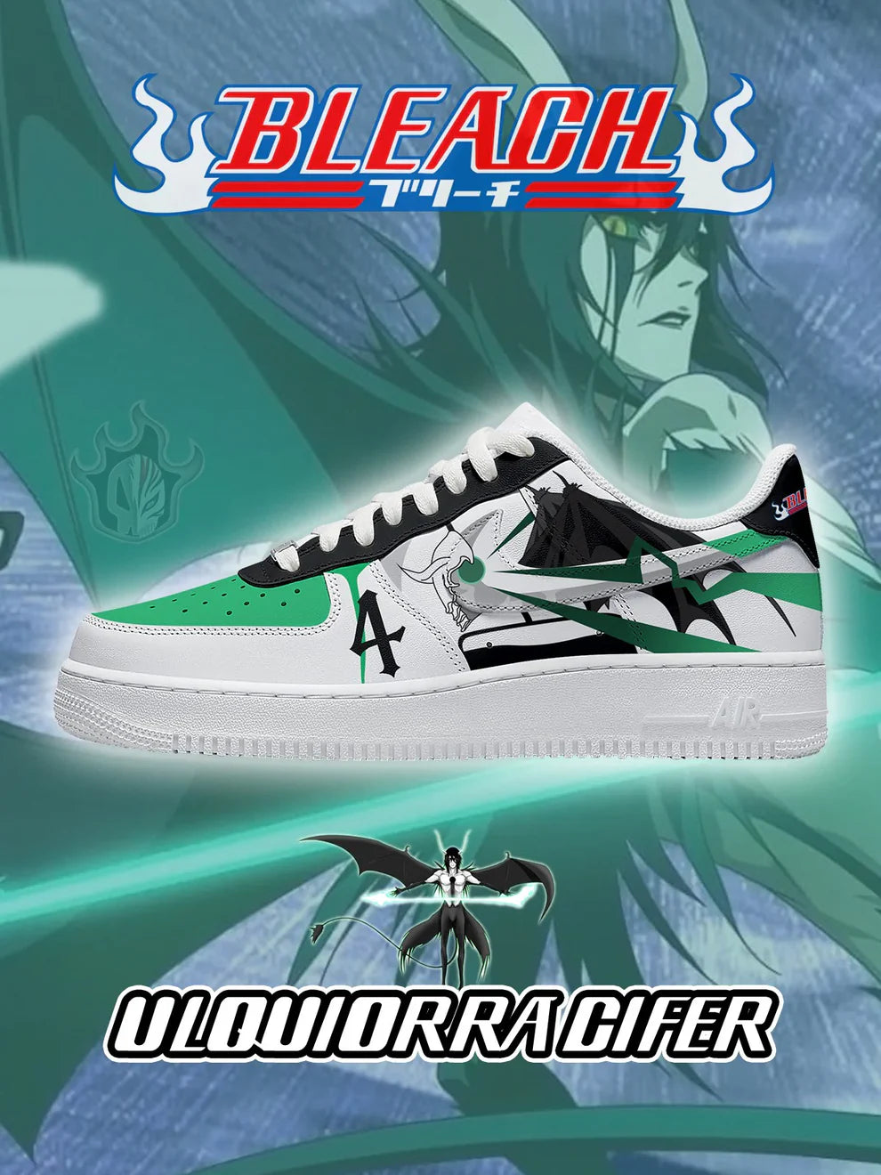Ulquiorra Cifer limited edition Design Shoes F1