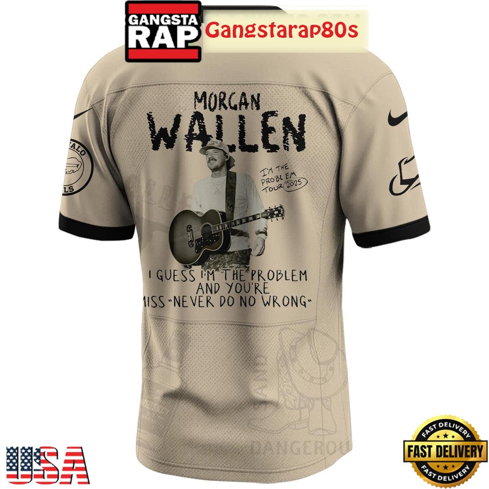 Buffalo Bills x Morgan Wallen I’m The Problem Tour 2025 Football Jersey