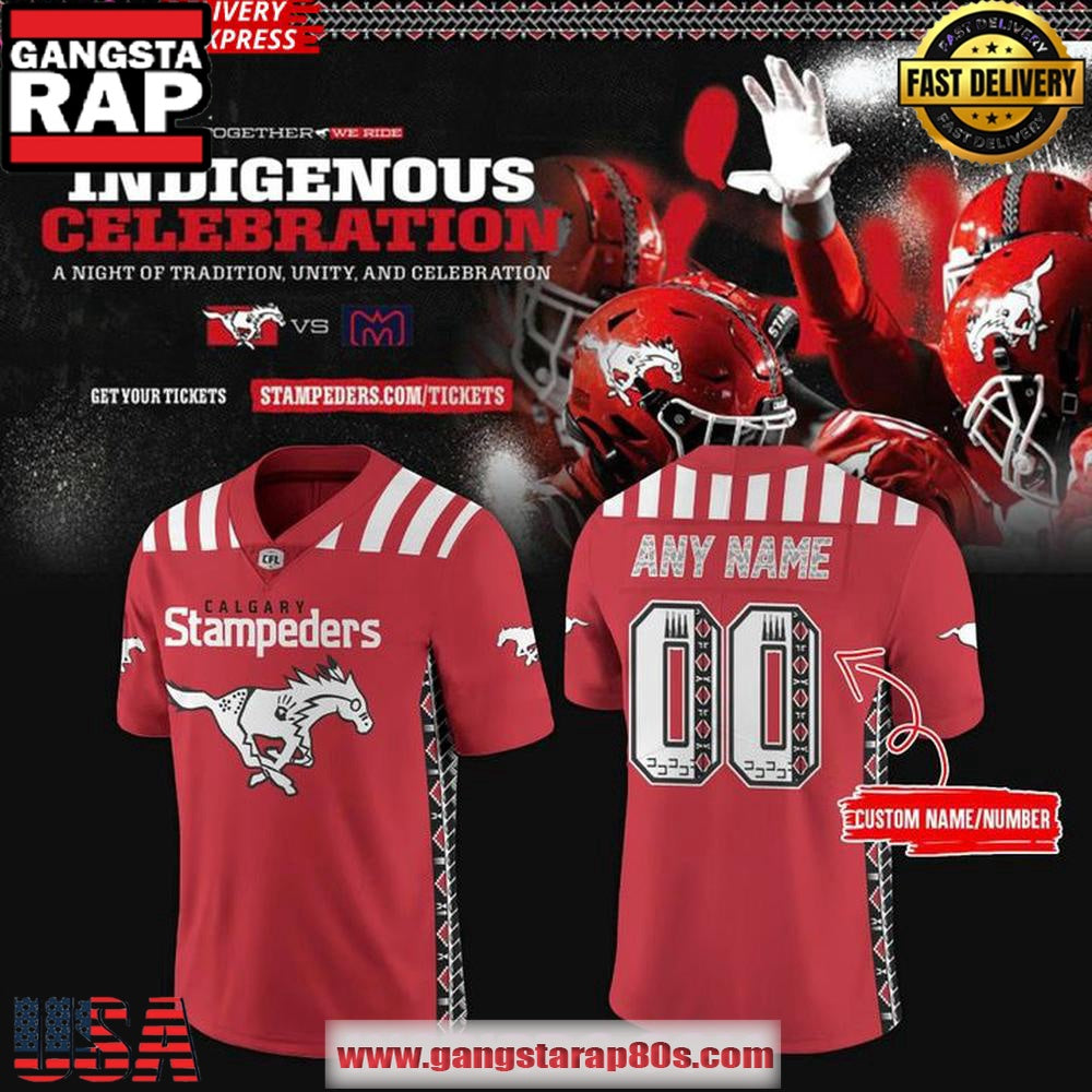 Calgary Stampeders 2025 Indigenous Celebration Special Custom Football Jersey
