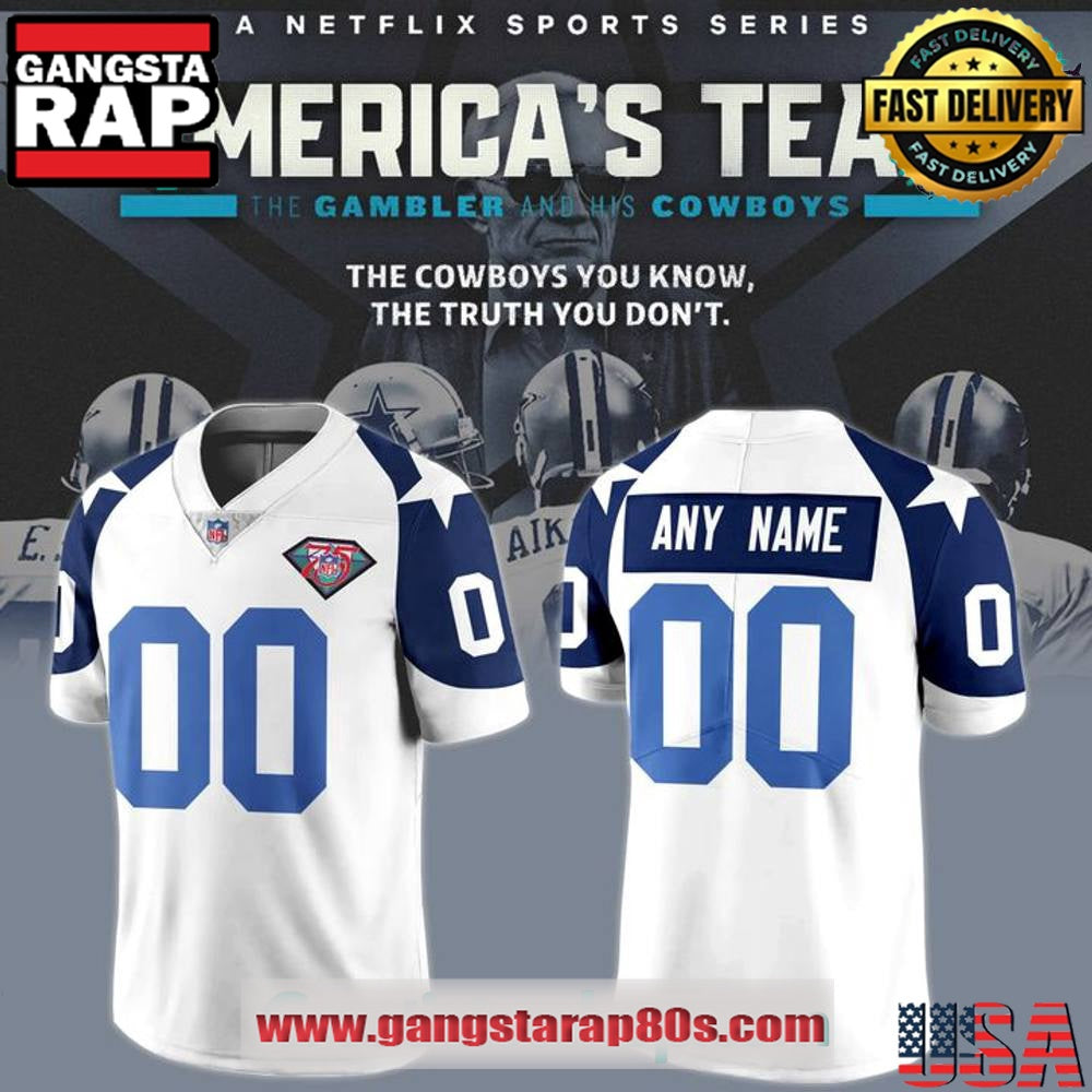 Dallas Cowboys Americas Team 1996 Throwback Retired Player Special Custom Football Jersey