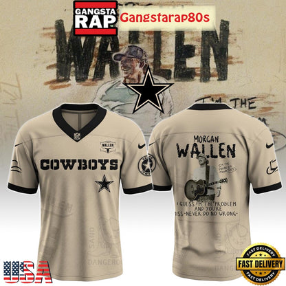 Dallas Cowboys x Morgan Wallen I’m The Problem Tour 2025 Football Jersey
