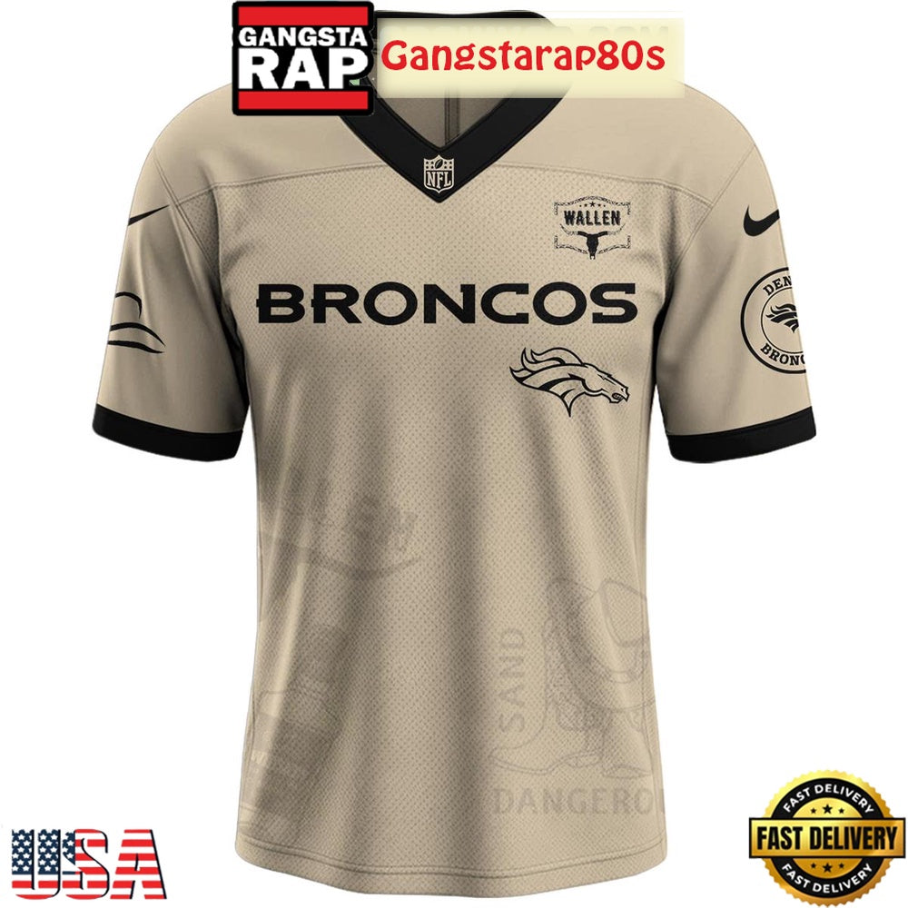 Denver Broncos x Morgan Wallen I’m The Problem Tour 2025 Football Jersey