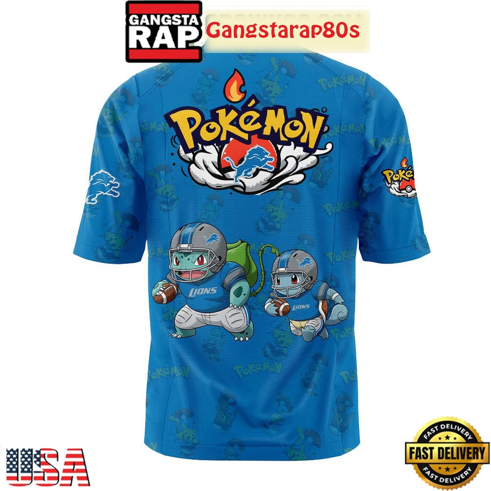 Detroit Lions x Pokemon Go 2025 New Design Football Jersey