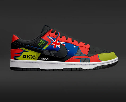 Casque Oscar Piastri F1 Design Chaussures J1 Low Top