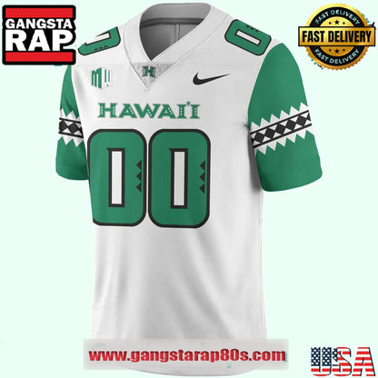 Hawaii Rainbow Warriors Special Edition New Custom White Football Jersey