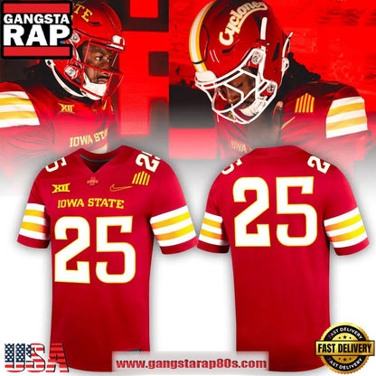 Iowa State 2025 New Home Uniform Custom Football Jersey