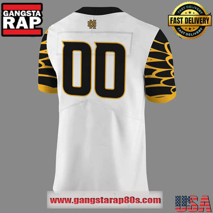 Kennesaw State Owls White Uniform Limited Edition CustomFootball Jersey