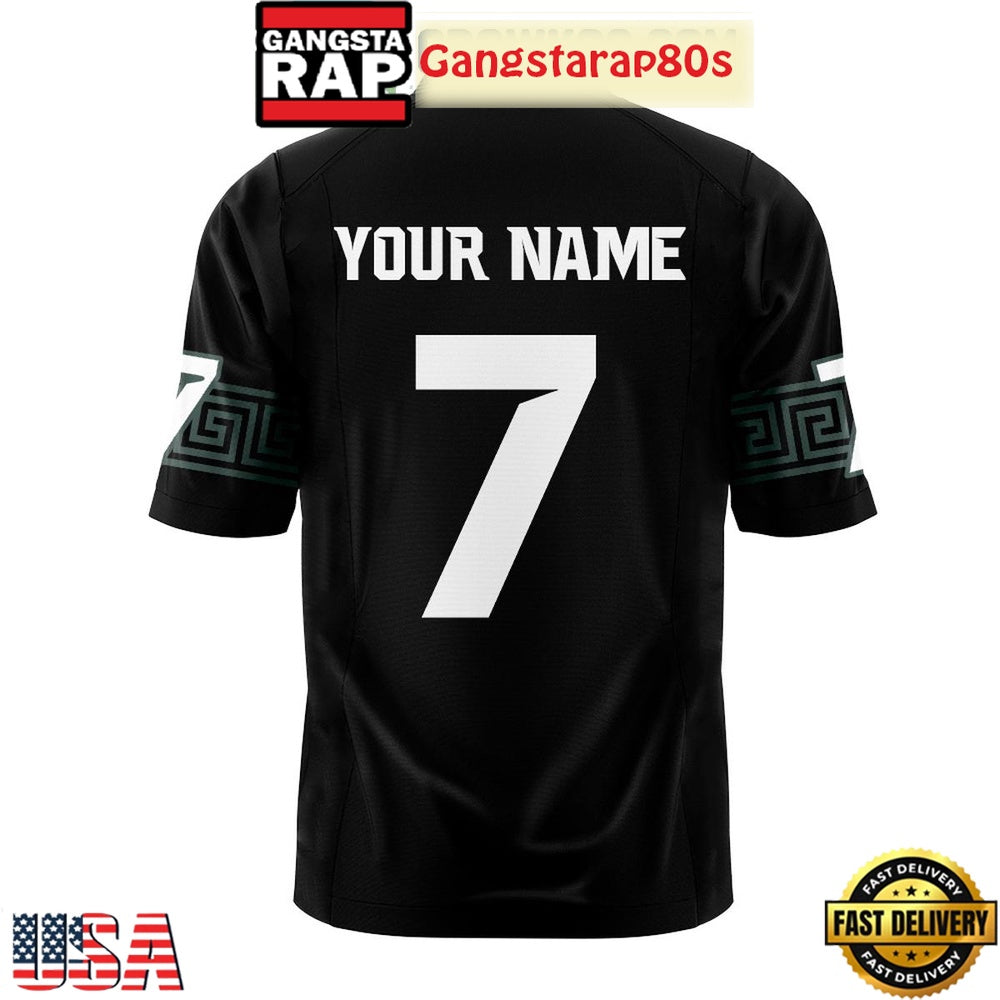 Michigan State Black Spartans Uniform Football Jersey