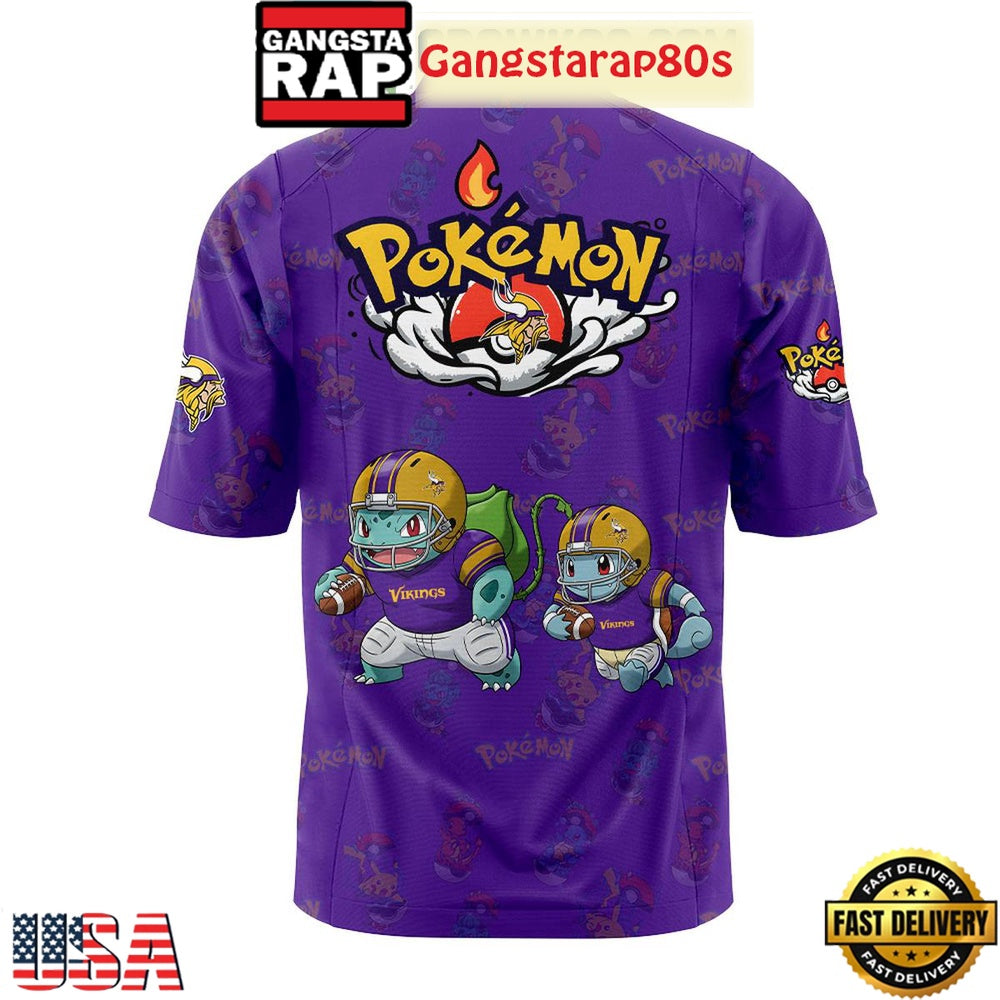 Minnesota Vikings x Pokemon Go 2025 New Design Football Jersey
