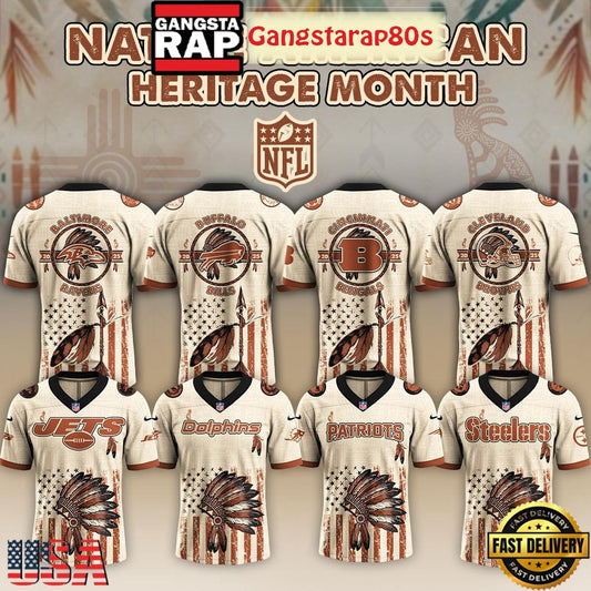 NFL All Team x Native American Heritage Month 2025 Special Edition Football Jersey