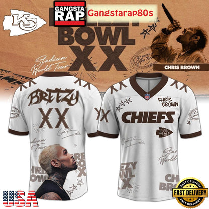 NFL All Teams x Chris Brown Breezy Bowl XX World Special Tour 2025 Football Jersey