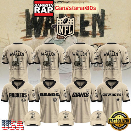 NFL All Teams x Morgan Wallen I’m The Problem Tour 2025 Special Football Jersey