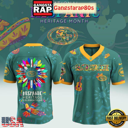 NFL Custom Team x Hispanic Heritage Month 2025 New Design Football Jersey
