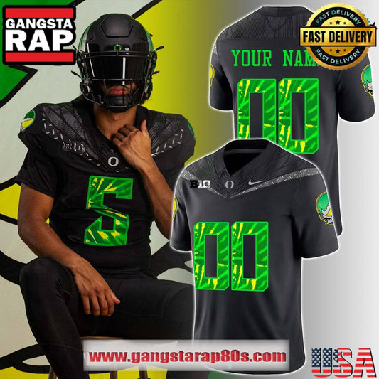 Oregon Ducks x Grateful Dead Special Collab Special Custom Football Jersey