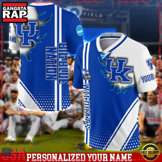 NCAA Customized Kentucky Wildcats Team Logo Player Football Jersey Shirt